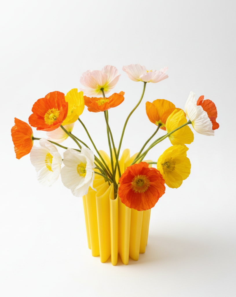 Florero Flor - Mostaza